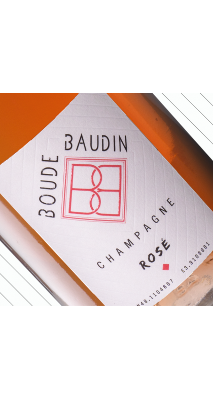 Rosé d'assemblage, champagne de vigneron Champagne Boude Baudin